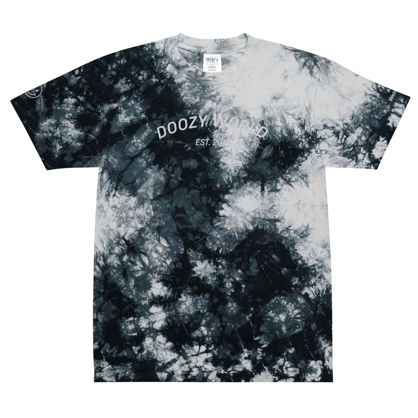 Doozy World oversized tie-dye t-shirt