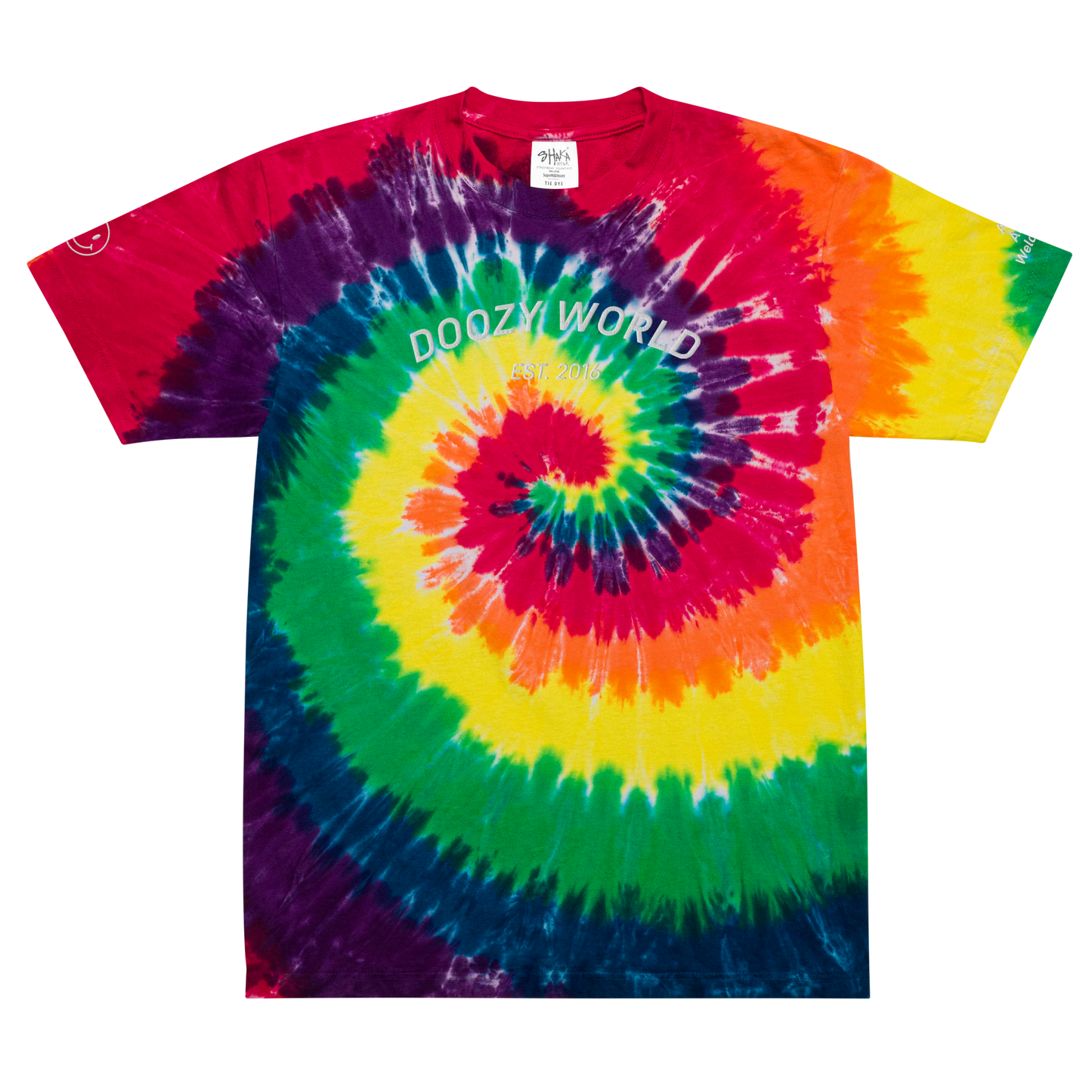 Doozy World oversized tie-dye t-shirt