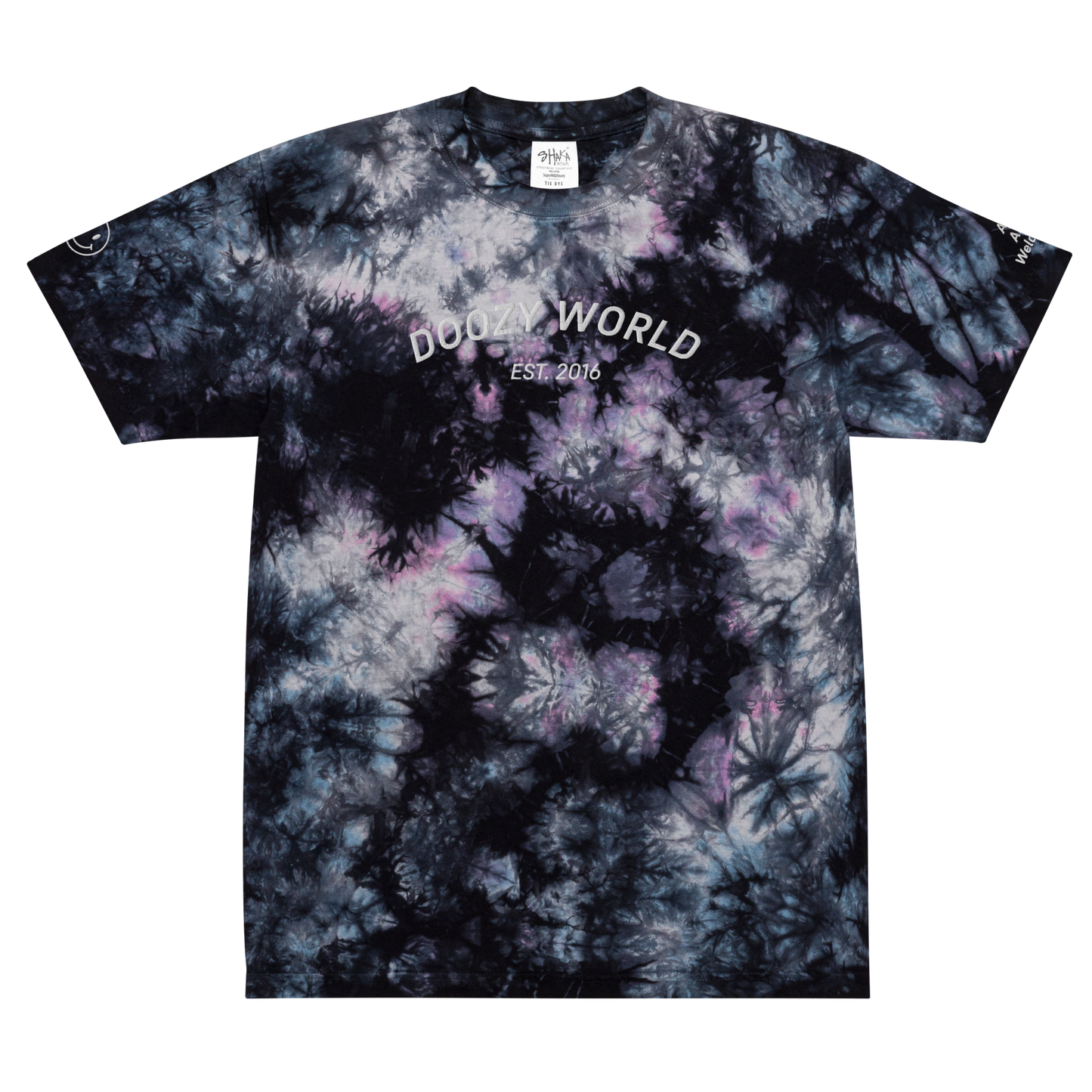 Doozy World oversized tie-dye t-shirt