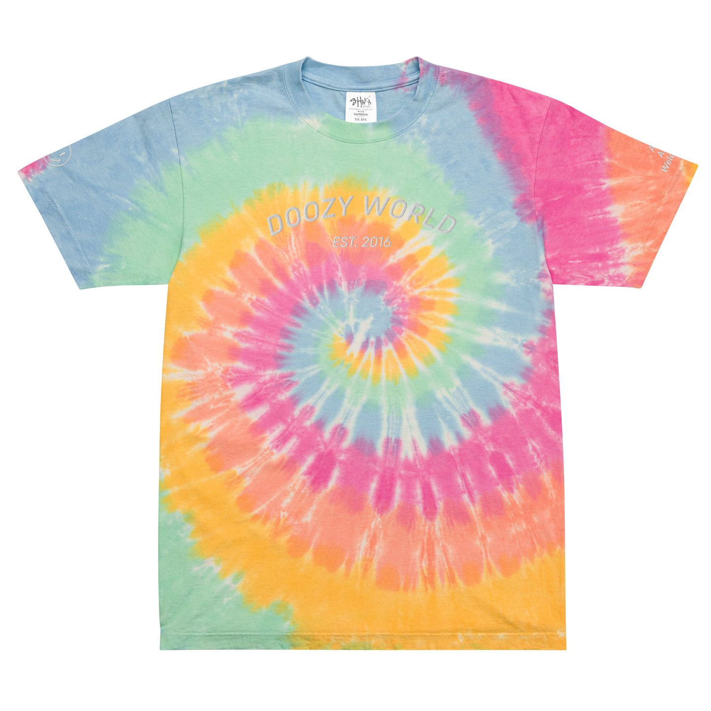 Doozy World oversized tie-dye t-shirt